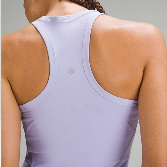 Lululemon Align Waist-Length Racerback Tank Top Lilac Smoke Size 12 - Picture 3 of 9